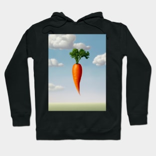 The Dangled Carrot: I Dwell in Possibility by Emily Dickinson on a Dark Background Hoodie